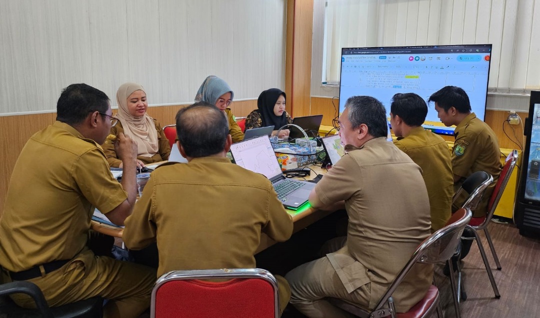 Rapat Sinkronisasi Muatan RTRW Kabupaten Musi Banyuasin di Dinas PUBMTR Provinsi Sumatera Selatan